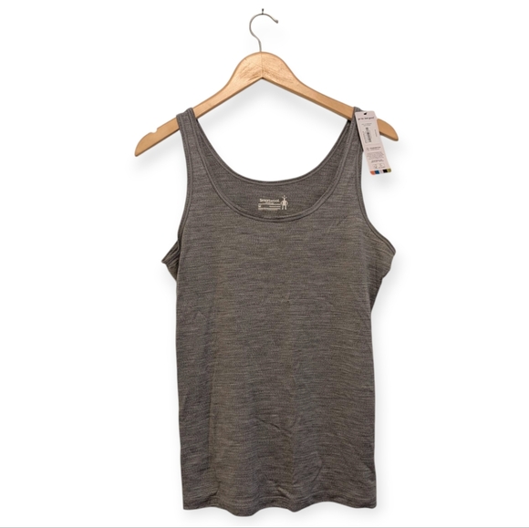 SMARTWOOL Merino Grey Tank  Signature Scoop Medium - Picture 2 of 7